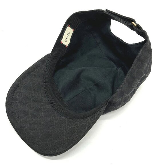 GUCCI 627114 Gucci Off The Grid GG Logo hat cap baseball cap Nylon Black/Gold main image 8